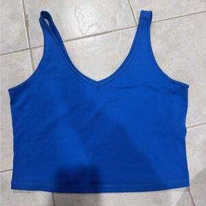 Hollister Vibrant Blue Ribbed Top